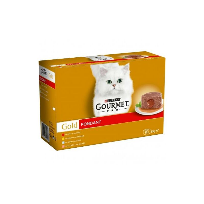 

GOLD Fondant Pll,Buey,Atun,Salmon Multipack (12x85gr) NUEVO - Gourmet