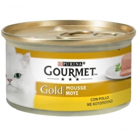 Gourmet Gold Gatto Adulto, Mousse Lattina 85gr - Pollo