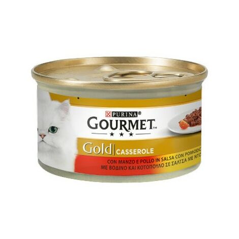 Gourmet Gold Gatto Casserole Manzo e Pollo gr. 85 PURINA