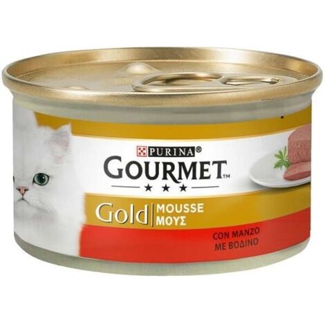 gourmet gold mousse -  alimento umido per gatto  con manzo.
