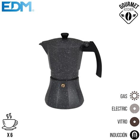 Gourmet Kitchen 6-Tassen-Aluminium-Induktionskaffeemaschine