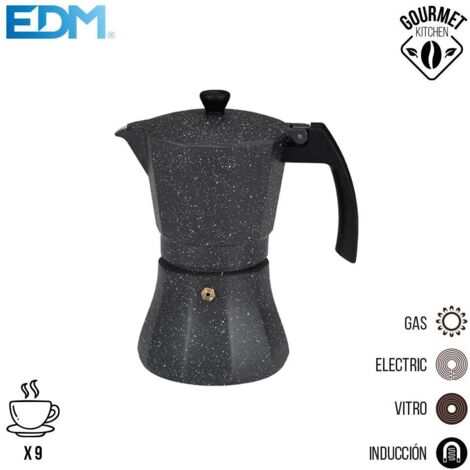 Gourmet Kitchen 9-Tassen-Aluminium-Induktionskaffeemaschine