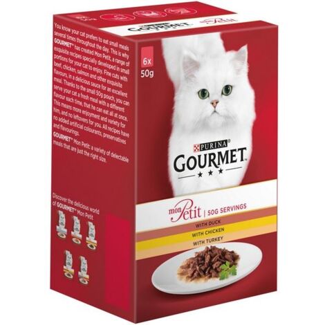 Gourmet Mon Petit Poultry Turkey Duck Chicken ( 6Pk) 50g - PK 8 - 718793