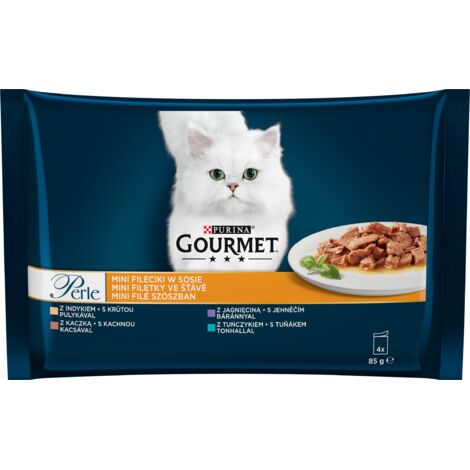 GOURMET PERLE Pute, Ente, Thunfisch, Lamm 4x85g