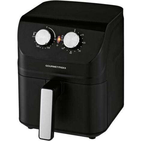 GourmetMaxx 14578 Friteuse à air chaud 1400 W boîtier Cool-Touch noir