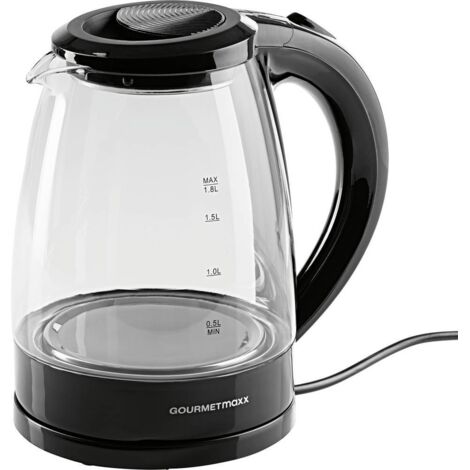 GourmetMaxx Bouilloire noir Contenance: 1.8 l