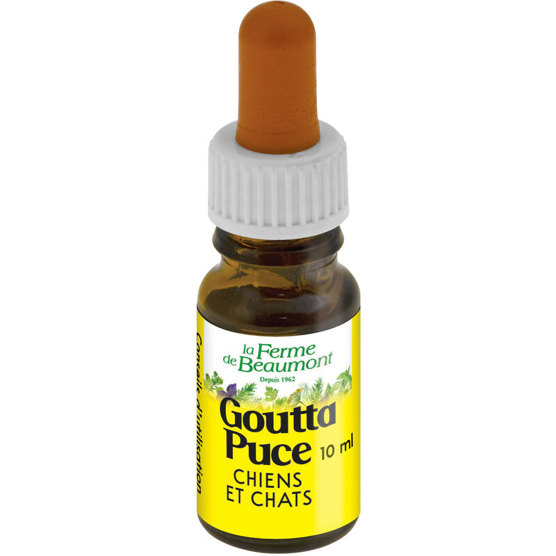 GouttaPuce 10 ml • Répulsif naturel contre les puces Chiens et chats