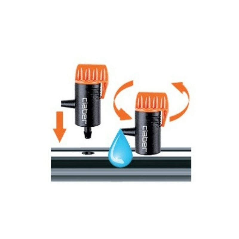 Claber - Goutteur réglable de 0 à 6 litres par heure