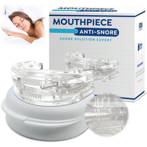 Gouttière Anti-Ronflement avec Boîte, Orthèse Buccale pour Réduction du Ronflement et Meilleur Sommeil
