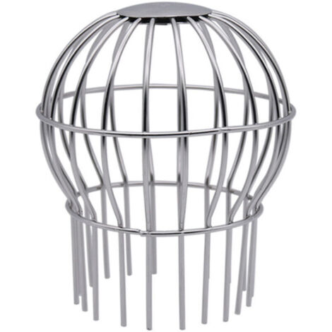 Gouttière Guard 7,6 cm en acier inoxydable 304 Filtre Passoire pour tuyau de descente rond de 6,6 cm à 9,9 cm, arrête les graines de feuilles et autres débris Outil de nettoyage de gouttière