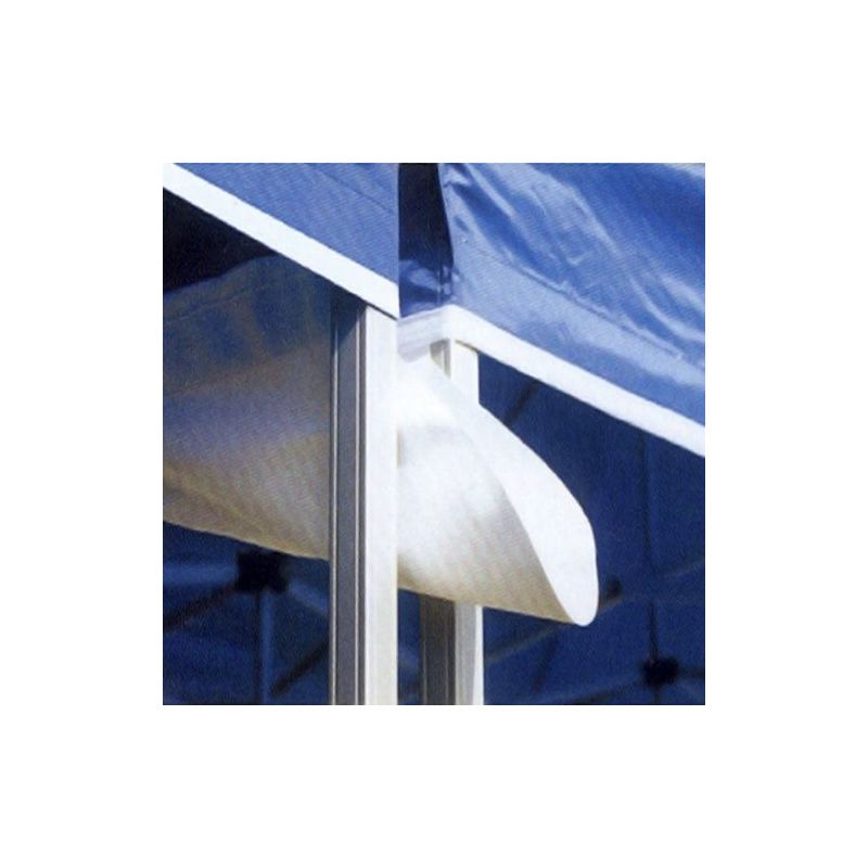 Interouge - Gouttière pour tente pliante - polyester 300g/m² - Blanc - 4m