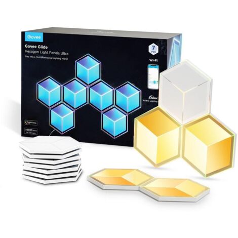 Govee Glide Hexagon panneaux lumineux météor grey