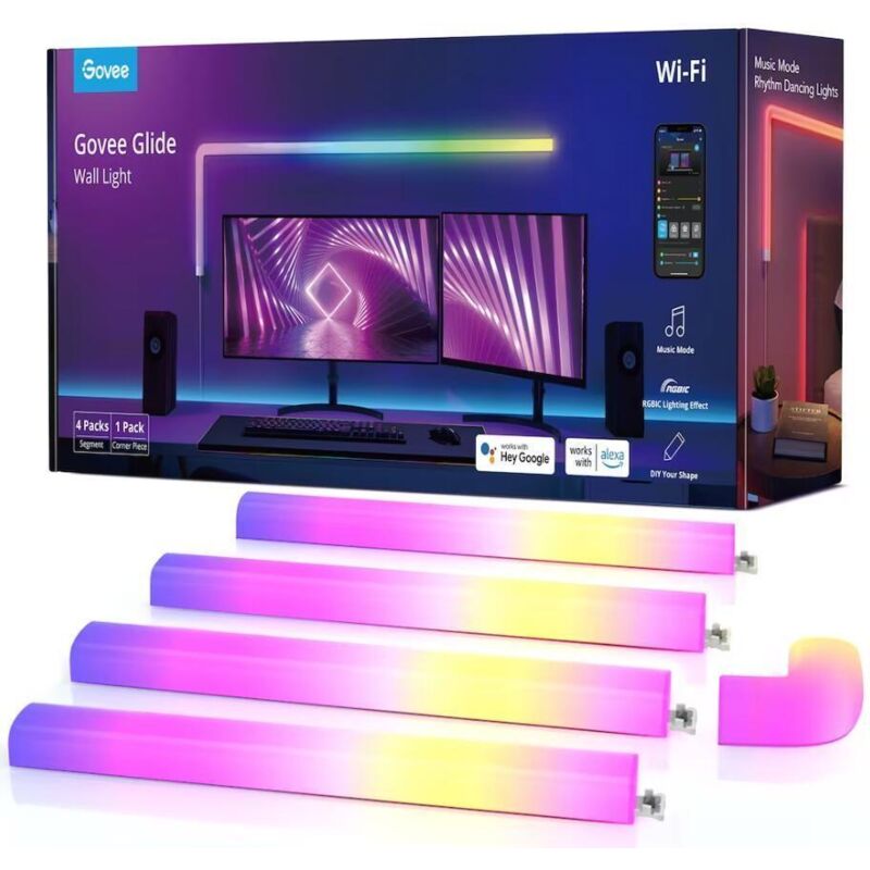 Govee Glide Wall Light (4+1) B6062 (4+1) Applique LED 36 W LED blanc