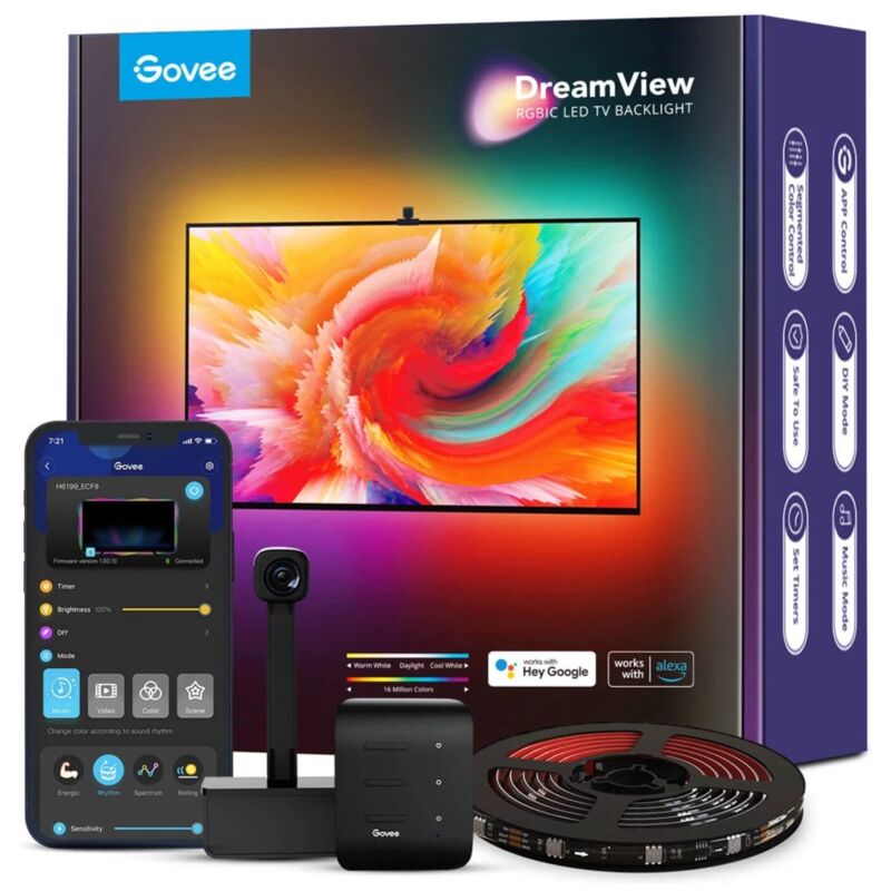 Govee H6199 Bande LED TV d'intérieur 3.8 mm