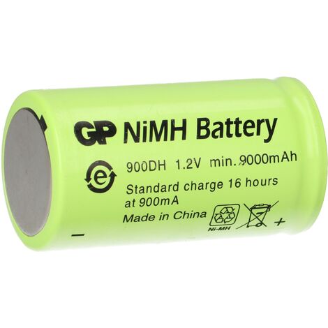 GP Akku D 1,2V / 9000mAh GP900DH-EB flattop - Hochstrom