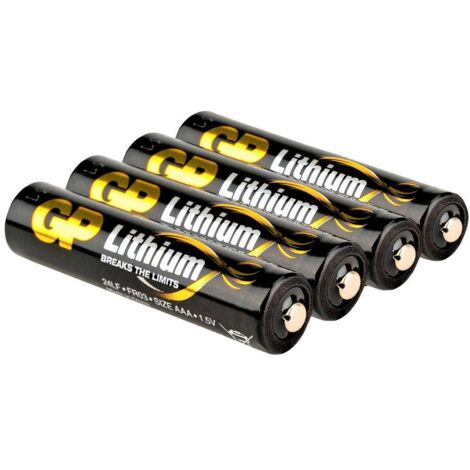 GP al litio AAA da 1,5 V, pacco da 4