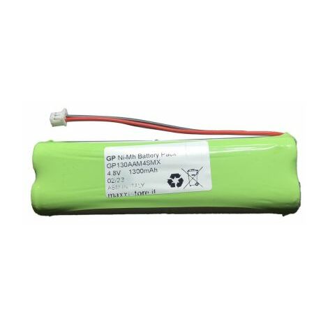 GP Batteria ricambio 7,2V 1300mA compatibile centrale CR600 PLUS 80BT1400113
