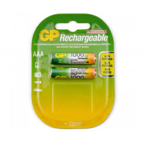 GP Batterien 100AAAHCE-2WB2 Wiederaufladbare AAA Nickel-Metallhydrid (NiMH)-Batterie