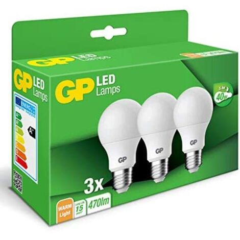 GP BATTERIES 1x3 Lighting LED Classic E27 1,8W (40W Replacement) GP 087670 Bombillas, Multicolor, Único