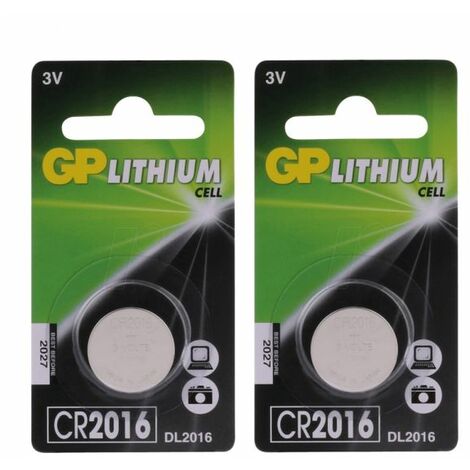 GP Batteries 2 Pz Batteria litio 3V 90mAh a bottone - CR2016