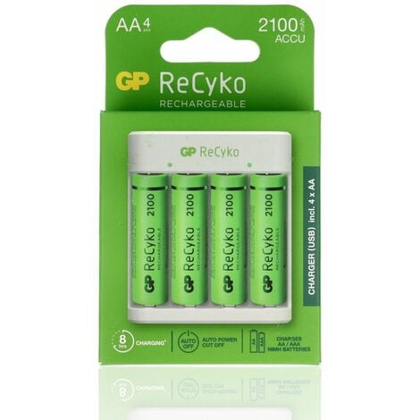 POWEROWL - BATTERIE Ricaricabili AA con Caricabatterie 2800mAh EUR 24,99 -  PicClick IT