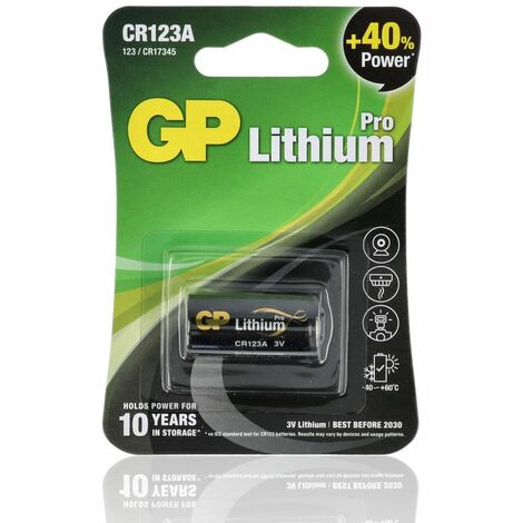 GP BATTERIES GP Battery CR 123A-U1 / 123A - Batteria Super Litio CR123A (Blister 1 Pezzo)