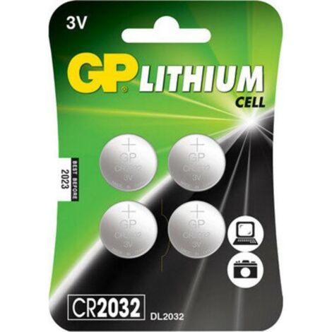Gp Batteries 4 CR2032 3V batterie standard argenté