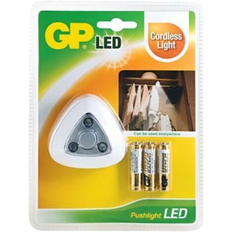 gp-batteries 810PUSHLIGHT lampe blanc intérieur pratique