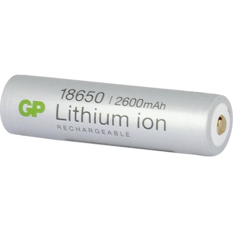 Gp Batteries Blister 1 Batteria Ricaricabile Ioni di Litio 18650 2600 mAh 26FP