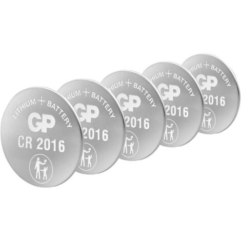 Gp Batteries Blister 5 Batterie Litio a Bottone CR2016