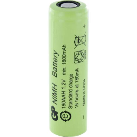 GP Batteries GP180AAH Pile rechargeable LR6 (AA) NiMH 1800 mAh 1.2 V 1 pc(s) X787341