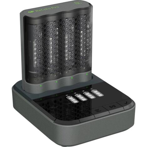 GP Batteries GPP4D46/210HCB-2B4 Chargeur de piles rondes NiMH LR03 (AAA), LR6 (AA)