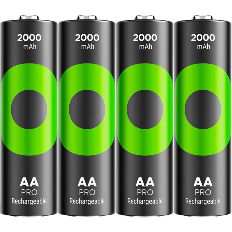 Gp Batteries - ReCyko Pro Pile rechargeable LR6 (aa) NiMH 2000 mAh 1.2 v 4 pc(s) V873493