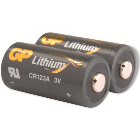 GP Battery CR123A Fotobatterie CR-123A Lithium 1400 mAh 3 V 2 St. - Battery (070CR123AEC2)