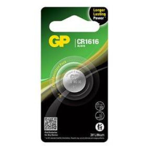 RING GP Battery Pila de Litio 3V CR1616 (Blister 1 Pieza)