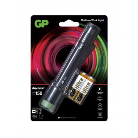 GP Discovery GPDISFLC33BK904 LED Taschenlampe batteriebetrieben 150 lm 20 h 128 g