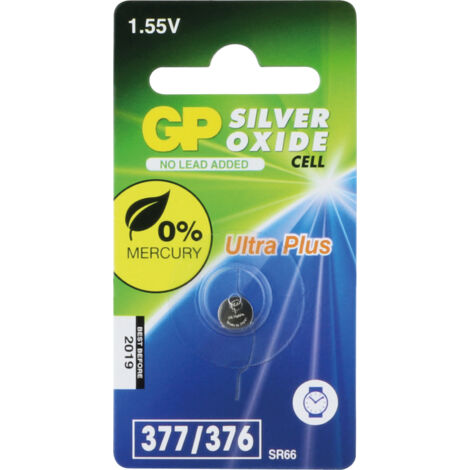 GP Knopfzelle SR626SW / 377, 25mAh, Silberoxid