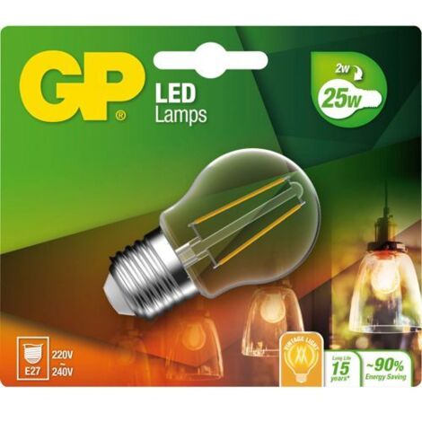 GP Lighting Filament Mini Globe E27 2W (25W) 250 lm    GP 078111