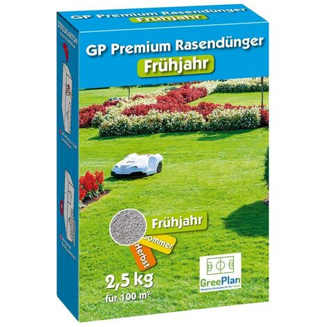 GP Premium min. Frühlings-Rasendünger 2,5kg Karton 100 m² NPK-Dünger 30+5+6(+2)+Fe