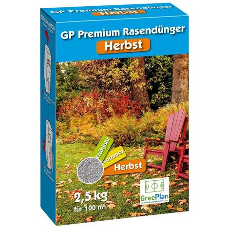 GP Premium min. Herbst-Rasendünger 2,5kg Karton 100 m² NPK-Dünger 16+7+16(+2)+Spe.
