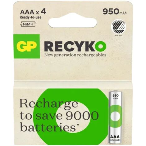 GP RECYKO 4 Ministilo ricaricabili AAA