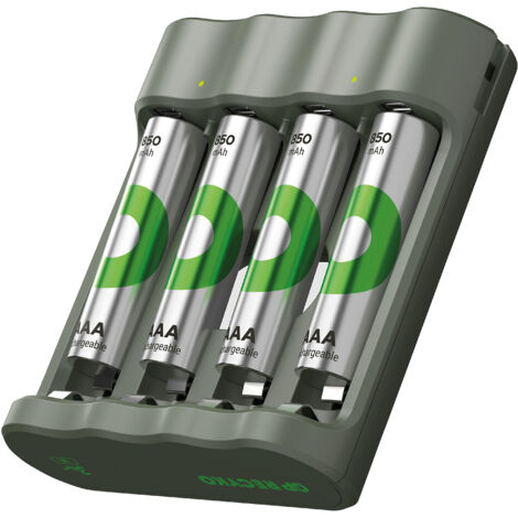 GP RECYKO B441 USB-AKKU-Ladegerät inkls. 4xAAA NiMH Akkus