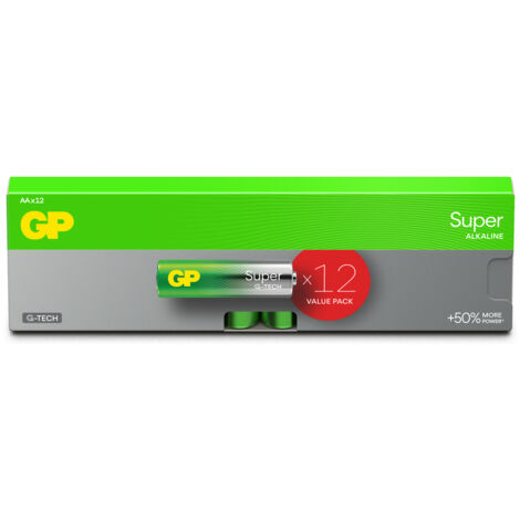 Gp Super Alcaline Piles Aa/lr6 Pack De 12 - Gp