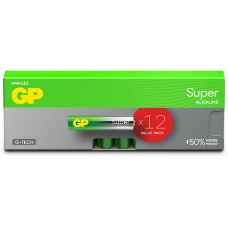 Gp Super Alcaline Piles Aaa/lr03 Pack De 12 - Gp