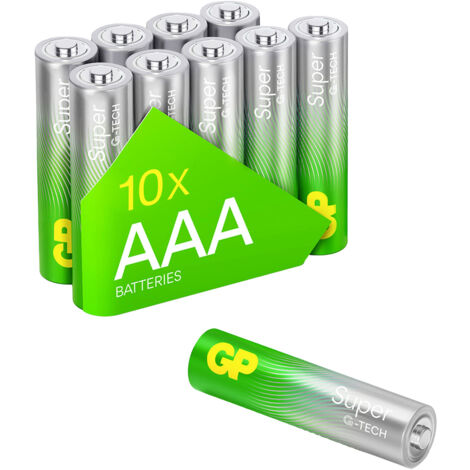 GP Super Micro (AAA)-Batterie Alkali-Mangan  1.5 V 10 St.