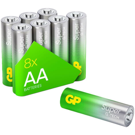 GP Super Mignon (AA)-Batterie Alkali-Mangan 1.5 V 8 St.