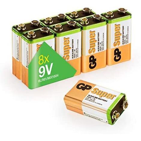 GP Super Pile 6LR61 (9V) alcaline(s) 9 V 8 pc(s) Y807992