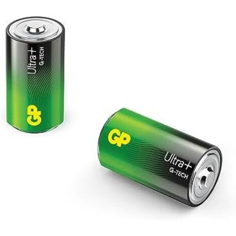 GP Ultra Plus Batteria Torcia (D) Alcalina/manganese 1.5 V 2 pz.
