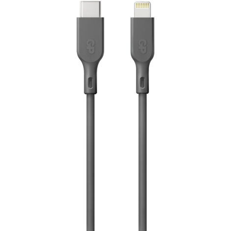 GP USB-Ladekabel  USB 2.0 USB-C® Stecker, Apple Lightning Stecker 1.00 m Grau  GPCBCL1PGYUSB221