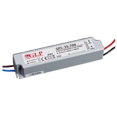 GPC-35-350 : Driver de courant 350 mA/30-80 V, CC, sans PFC, boîtier plastique IP67